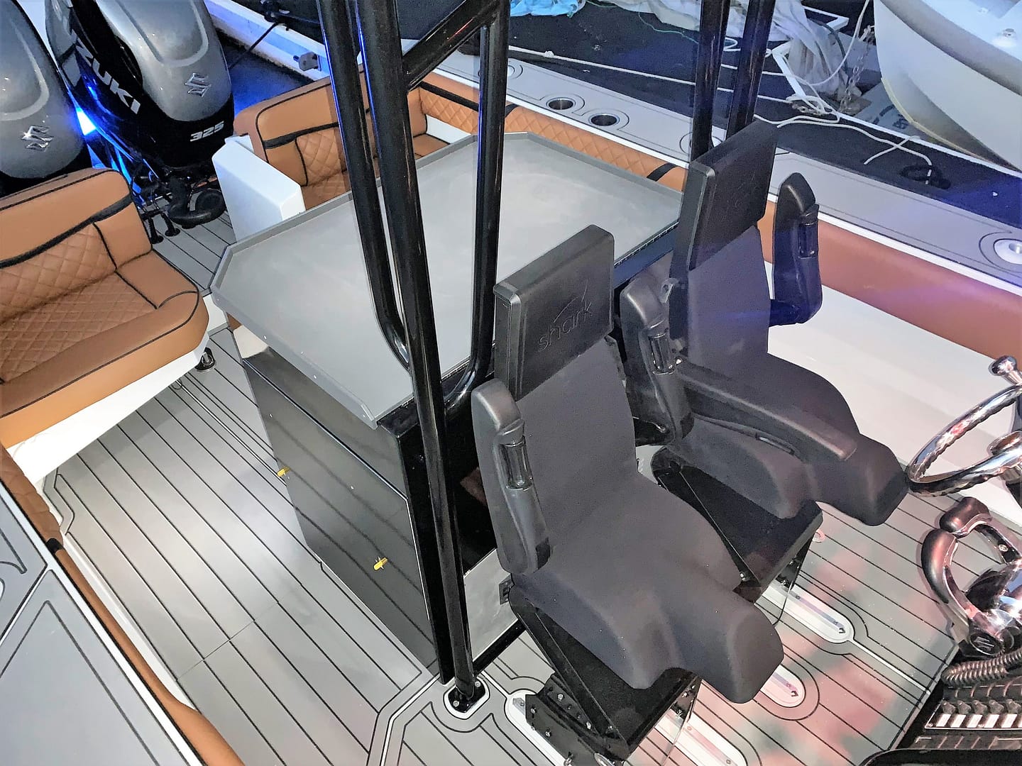 suspension seats and boat interior